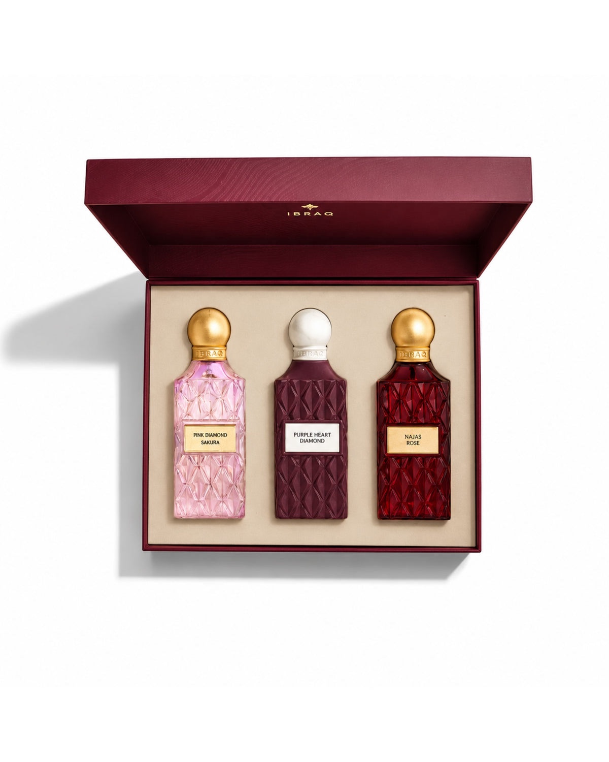 IBRAQ MAROON DIAMOND SET